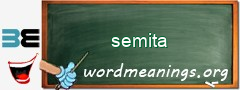 WordMeaning blackboard for semita